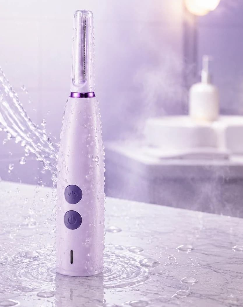 Dermaplaning Sónico bajo el agua: se enjuaga completo